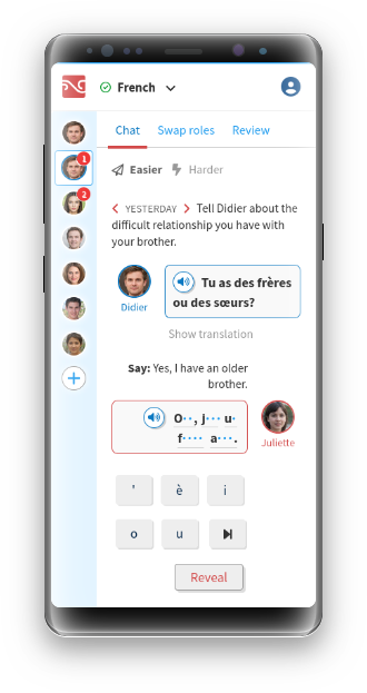 Screenshot of Native Dialogs on a mobile phone